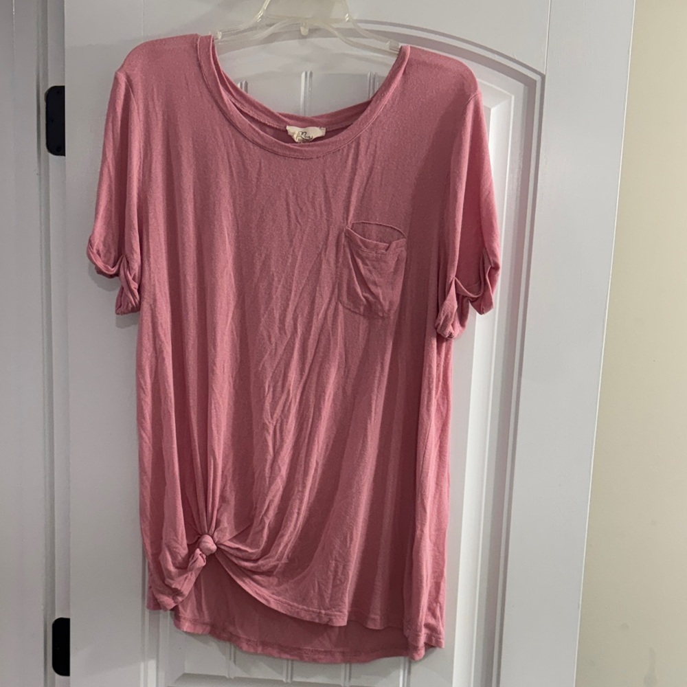 Love Pink Women's Top with Knot Detail